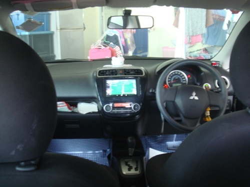 ขาย มิราจตัวท้อป GLS LTD AT สีเทาดำ สภาพใหม่ป้ายแดงคับ