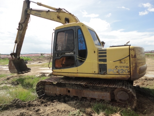KOMATSU PC120-6 เครื่องเดิม ปั้มแรง เอกสารอินวอยล์ รถใช้งานอยู่