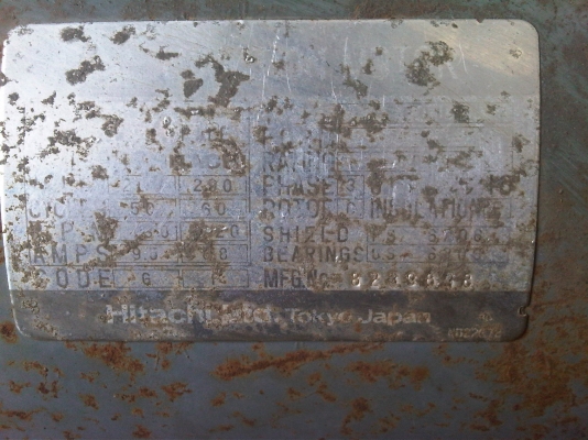 มอเตอร์ toshiba 3แรง เก่าญุี่ปุ่นไฟ3สาย