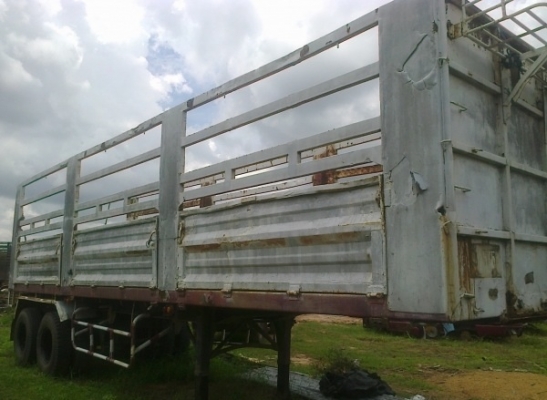 ขายด่วน หางพ่วง 2 เพลาของอู่พนัส กระบะเหล็กคอกสูงความยาว 10 เมตรสภาพดี พื้นเหล็กกับฝาข้างไม่มีบุบไม่มีผุพร้อมบรรทุกได้เลย ช่วงล่างคัชซีสวยทั้งเส้นไม่มีแตกไม่บวม เพลาแบบเหลี่ยม ยางสภาพดี 8 เส้นประมาณ 70\% พร้อมใช้งาน เอกสารเล่มทะเบียนครบพร้อมโอน ราคาต่อรองไ