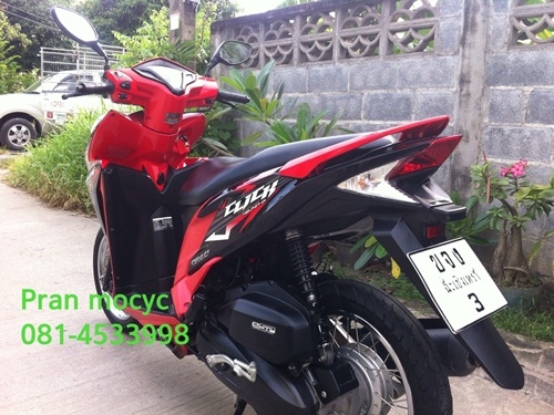 ขายhonda click สีดำเเดง ปี2555 ขายhonda click สีดำเเดง ปี2555