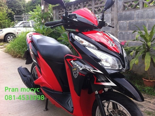 ขายhonda click สีดำเเดง ปี2555 ขายhonda click สีดำเเดง ปี2555