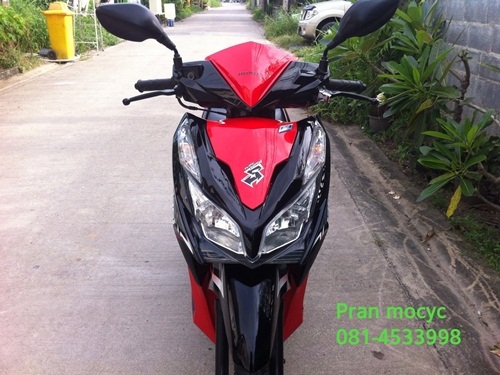 ขายhonda click สีดำเเดง ปี2555 ขายhonda click สีดำเเดง ปี2555