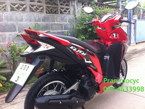 ขายhonda click สีดำเเดง ปี2555 ขายhonda click สีดำเเดง ปี2555
