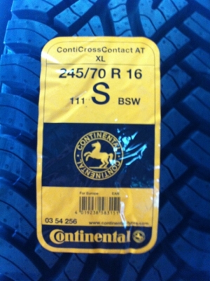 ยางใหม่ปี 13 ขนาด 245-70 R16 AT