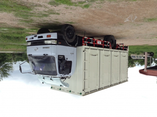 Hino FC4J. 6 ล้อตู้ 10 บาน (ตู้ใหม่ยังไม่ได้ใช้งาน) เครื่อง144 HP ยาว6เมตร ปี 40ไม่มีเสากลาง สภาพสวย พร้อมใช้งาน 750,000