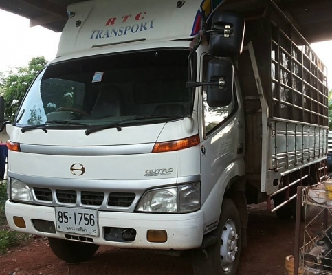 HINO DUTRO 121 HP TURBO EURO2 ปี 48 กระบะคอกเหล็กความยาว 5 เมตรสภาพสวย เครื่องแห้งแรงดีไม่มีเยิ้ม หัวเก๋งสีสันบางเดิมๆภายในสวยครบ แอร์เย็น พวงมาลัยเพาเวอร์ ช่วงล่างแน่นยางสภาพดี 6 ล้อประมาณ 70\% พร้อมบรรทุกพร้อมใช้งาน เอกสารทะเบียนภาษีครบพร้อม ราคาต่อรองเง HINO DUTRO 121 HP TURBO EURO2 ปี 48 กระบะคอกเหล็กความยาว 5 เมตรสภาพสวย เครื่องแห้งแรงดีไม่มีเยิ้ม หัวเก๋งสีสันบางเดิมๆภายในสวยครบ แอร์เย็น พวงมาลัยเพาเวอร์ ช่วงล่างแน่นยางสภาพดี 6 ล้อประมาณ 70\% พร้อมบรรทุกพร้อมใช้งาน เอกสารทะเบียนภาษีครบพร้อม ราคาต่อรองเง