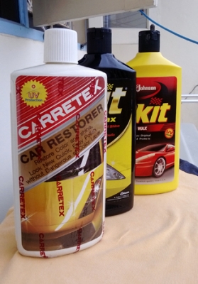 น้ำยาขัดเคลือบสีรถ + ผ้าไมโครไฟเบอร์