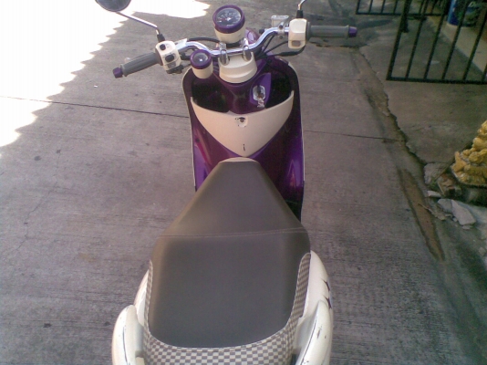 Yamaha Fino สีขาวม่วง ปี 55