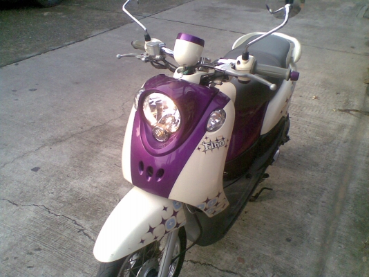 Yamaha Fino สีขาวม่วง ปี 55