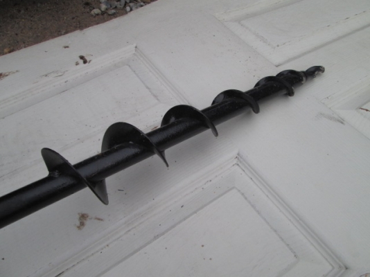 รหัส:13001250เครื่องเจาะดินกว้าง3.5นิ้วยาว75cm.สภาพคัดมาสวยพร้อมทำงานติดเครื่องง่าย