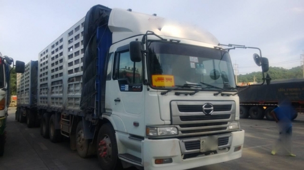 ขายรถพ่วง 24 ล้อ 2 เพลา แม่-ลูก กระบะเหล็กคอกเกษตรไม่ดั้ม จัดแน้นได้ HINO PROFIA P11C 325 แรง คอมมอลเร็ว ปี.54 รถสวย ประหยัดน้ำมันสุดๆ