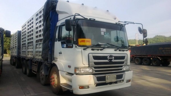 ขายรถพ่วง 24 ล้อ 2 เพลา แม่-ลูก กระบะเหล็กคอกเกษตรไม่ดั้ม จัดแน้นได้ HINO PROFIA P11C 325 แรง คอมมอลเร็ว ปี.54 รถสวย ประหยัดน้ำมันสุดๆ