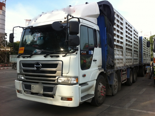 ขายรถพ่วง 24 ล้อ 2 เพลา แม่-ลูก กระบะเหล็กคอกเกษตรไม่ดั้ม จัดแน้นได้ HINO PROFIA P11C 325 แรง คอมมอลเร็ว ปี.54 รถสวย ประหยัดน้ำมันสุดๆ