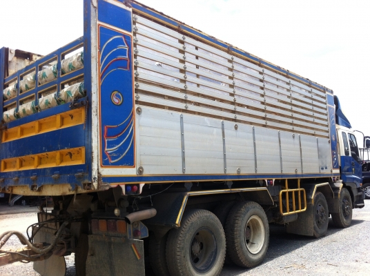 ขายรถพ่วง 24 ล้อ 2 เพลา แม่-ลูก กระบะเนียมคอกเกษตรดั้ม ISUZU GIGR-360 ปี53 เกียร์อีตั้น รถใช้น้อย สนใจโทร