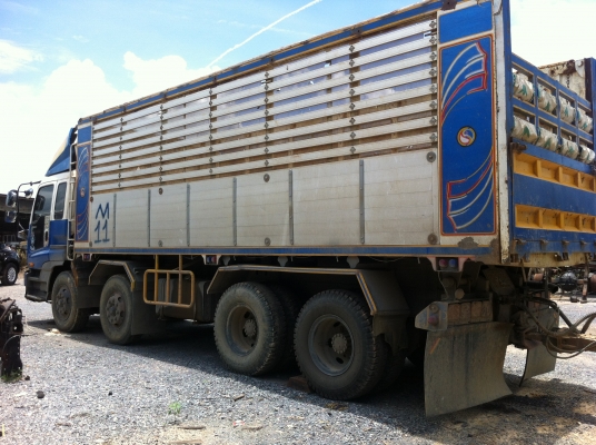 ขายรถพ่วง 24 ล้อ 2 เพลา แม่-ลูก กระบะเนียมคอกเกษตรดั้ม ISUZU GIGR-360 ปี53 เกียร์อีตั้น รถใช้น้อย สนใจโทร