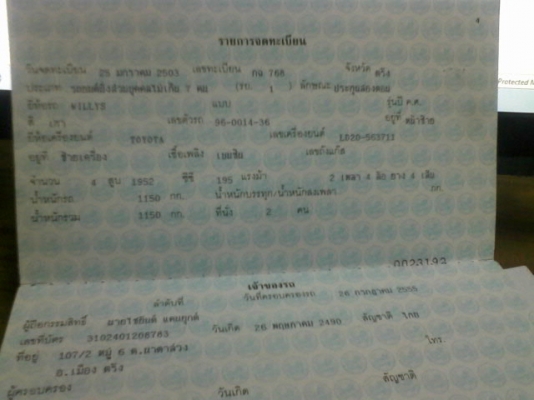 jeep ford gpw ราตา19500 ปี1942 ที่พัลุง หายาก มีเล่ม