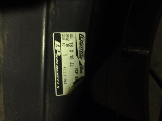 ขายล้อ MR5 BYKIKI ขอบ18 กว้าง10  1คู่ครับ ไม่มียาง 7000.-