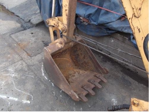 ชุดขุดหลังรถตักล้อยาง KOMATSU พร้อมแท่นถอดได้