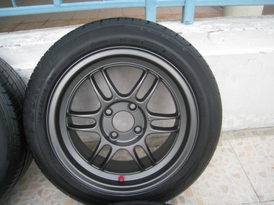 ขายล้อแม็กใหม่ RPF1 ขอบ15 สีเทากัล F7"et41,R8"et35 4รู100 + ยางปี11  สนใจติดต่อเล็กคลองสาม (081-3747940)