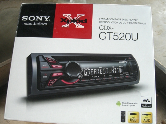 วิทยุ Sony CDX-GT520U Cd/Usb/Androild Phone 2013
