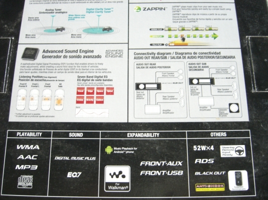 วิทยุ Sony CDX-GT520U Cd/Usb/Androild Phone 2013