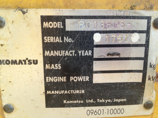 komatsu pc 138us-2 (คุณประเสริฐ 081-705-7734)