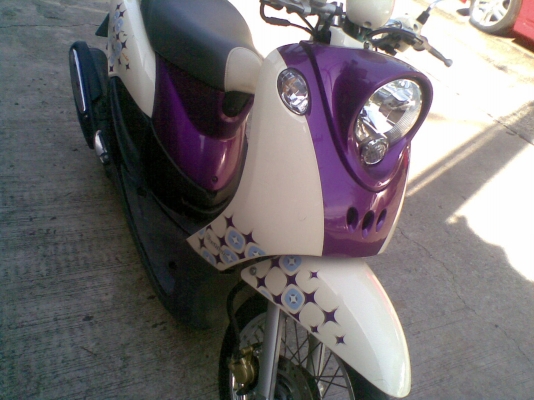 Yamaha Fino เกย์แยก ปี 55 สีขาวม่วง Yamaha Fino เกย์แยก ปี 55 สีขาวม่วง