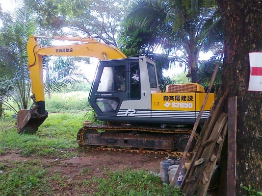 รถแบคโฮ SUMITOMO 2650 F2 โซ่ใหม่ทั้งสองข้าง ช่วงล่างสวยเต็ม มีสำเนาใบอินวอยด์.