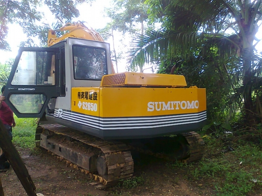 รถแบคโฮ SUMITOMO 2650 F2 โซ่ใหม่ทั้งสองข้าง ช่วงล่างสวยเต็ม มีสำเนาใบอินวอยด์.