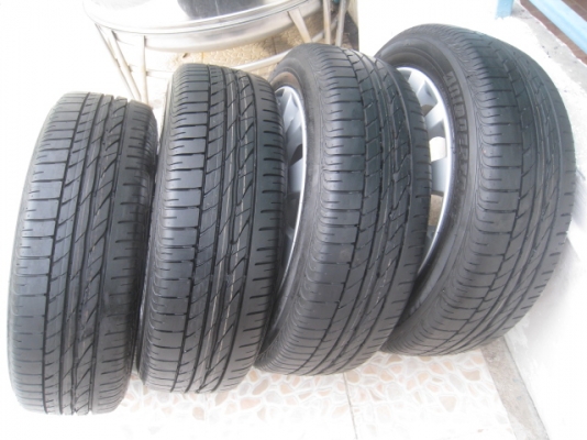 ขายล้อแม็ก Suzuki swift ป้ายแดง 16"x6" et45 4รู100 + ยางปี0513 สนใจติดต่อเล็กคลองสามครับ (081-3747940)