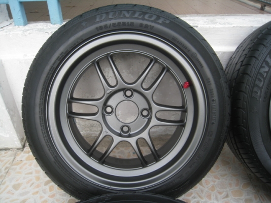 ขายล้อแม็กใหม่ RPF1 ขอบ15 สีเทากัล F7"et41,R8"et35 4รู100 + ยางปี11  สนใจติดต่อเล็กคลองสาม (081-3747940)