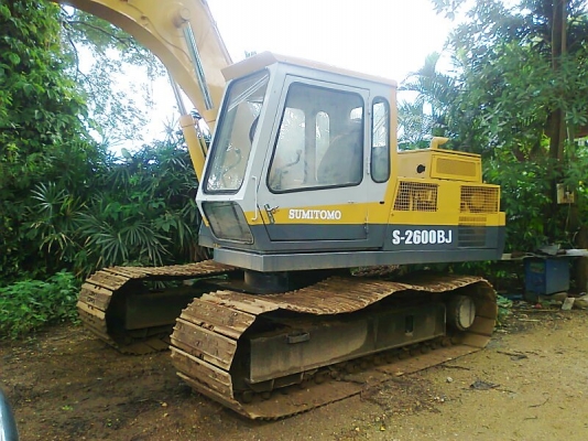 รถแบคโฮ SUMITOMO S-2600 BJ เทียบเท่า KOMATSU PC120-2 รถพร้อมใช้งาน มีใบอินวอยล์.