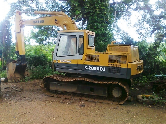 รถแบคโฮ SUMITOMO S-2600 BJ เทียบเท่า KOMATSU PC120-2 รถพร้อมใช้งาน มีใบอินวอยล์.