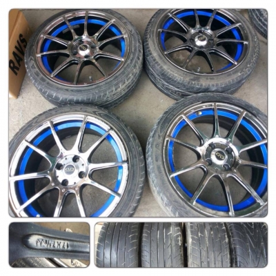 ขายแม็กมือ2ลาย Wedsport ขอบ17 4รู100+ ยาง ราคา 7,900 บาทถูก