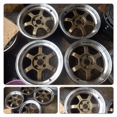 ขายแม็กมือ2 TE37v ขอบ15 4รู100 กว้าง 7 ราคา 5,900 บาทถูก