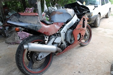 ขายโครงกับเครื่องcbr400 y89(มัดจำโครงแล้วเหลือแต่เครื่อง)