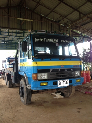 สิบล้อ มิตรซูมิชิ  FN 527 MA  หัวเชียงกง ยกใหม่ ยาง 80 \% 2 เพลา กระบะต่อใหม่  6D16