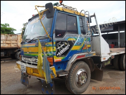 ขายด่วน รถบรรทุก 10 ล้อ MITSUBISHI FUSO 527M-A 195 แรง เทเลอร์หางปลา พร้อมใช้งาน ราคาสุดคุ้ม