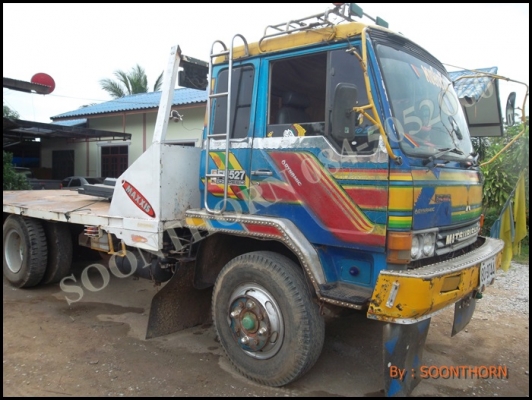 ขายด่วน รถบรรทุก 10 ล้อ MITSUBISHI FUSO 527M-A 195 แรง เทเลอร์หางปลา พร้อมใช้งาน ราคาสุดคุ้ม