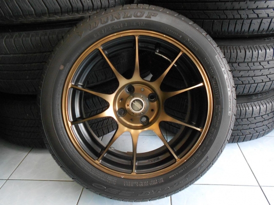 ขายล้อแม็กแต่ง ขอบ 15 (4/100) พร้อมยางดันลอป 185/55/15 ปี 11/เทิร์นได้-ใส่ฟรีค่ะ