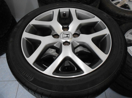 ขายล้อแม็ก Honda City ขอบ 16 (ลายเขากวาง)พร้อมยาง 185/55/16 ปี 11/เทิร์นได้-ใส่ฟรีค่ะ