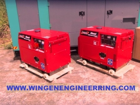 เครื่องปั่นไฟดีเซล Brushlessนำเข้า 7.5 KVA.3 เฟส 380/220/Nและ 1 เฟส 220 V. (สินค้าใหม่แท้100\%มีใบรับประกัน 6 เดือน)