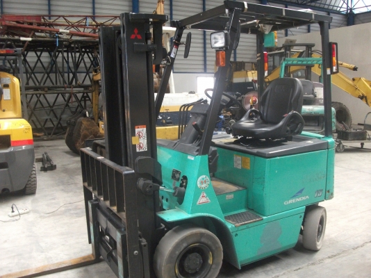 ขายรถฟอร์คลีฟท์ไฟฟ้า งาสไล้ด์ได้ MITSUBISHI FB15 ปี2007 ,3907ชม.ยกหนัก 1.5 ตัน เสา3M ปี2007, 4527 ชม.รถสภาพดี รถนอกนำเข้า ติดต่อมานะ 085-9049669