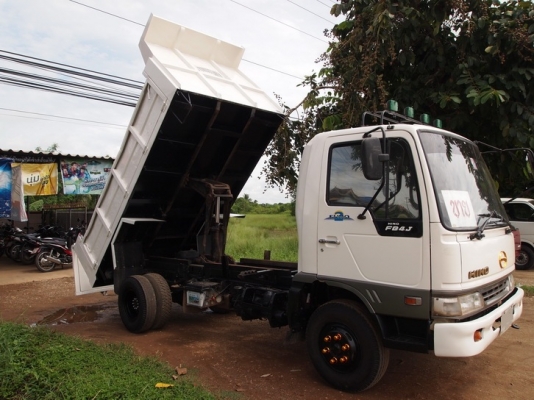 ขายรถบรรทุก6 ล้อ ดัมพ์ HINO  FB4J  เสมอทอง  เทอร์โบโรงงาน  ปี 45  ดัมพ์สามมิตร