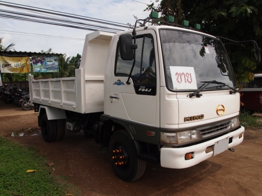 ขายรถบรรทุก6 ล้อ ดัมพ์ HINO  FB4J  เสมอทอง  เทอร์โบโรงงาน  ปี 45  ดัมพ์สามมิตร