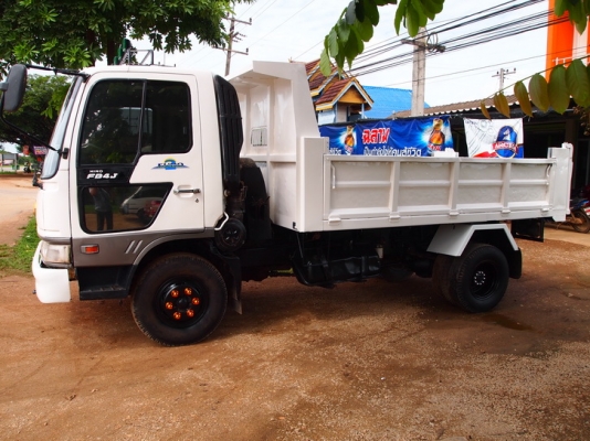 ขายรถบรรทุก6 ล้อ ดัมพ์ HINO  FB4J  เสมอทอง  เทอร์โบโรงงาน  ปี 45  ดัมพ์สามมิตร