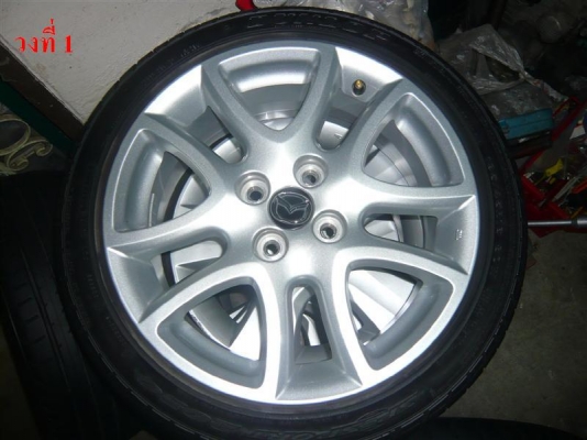ล้อ mazda2ขอบ 16 พร้อมยาง195/45/16 สภาพใหม่ เงา สวยปิ๊ง