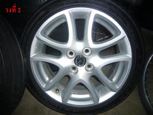 ล้อ mazda2ขอบ 16 พร้อมยาง195/45/16 สภาพใหม่ เงา สวยปิ๊ง