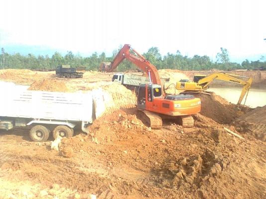 รับงานขุดตัก  ถมดิน  ให้เช่า